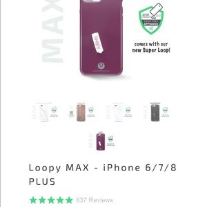 Loopy phone case in wine for the iPhone 7plus